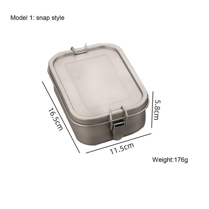 Gambar Healthy Titanium Alloy Portable Bento Dinner Box Leak-Proof Lunch Box - model 1 dari exflagshipgadget undefined Tokopedia