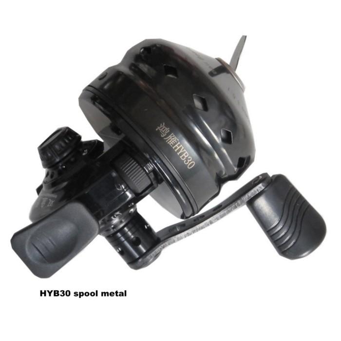 Gambar Reel Ketapel Mancing Outdoor Hunting Bahan Metal Ratio 3.6:1 - hitam dari Ramai Pancing undefined Tokopedia