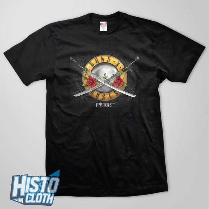 Jual Kaos Band Rock GNR Guns N Roses Japan Tour GNR36 M Kota