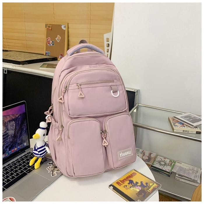 Gambar Tas Ransel My Bag Polos Terbaru 2023 Tas Anak Kekinian Fashion Korea - PINK dari glo'sir indo undefined Tokopedia