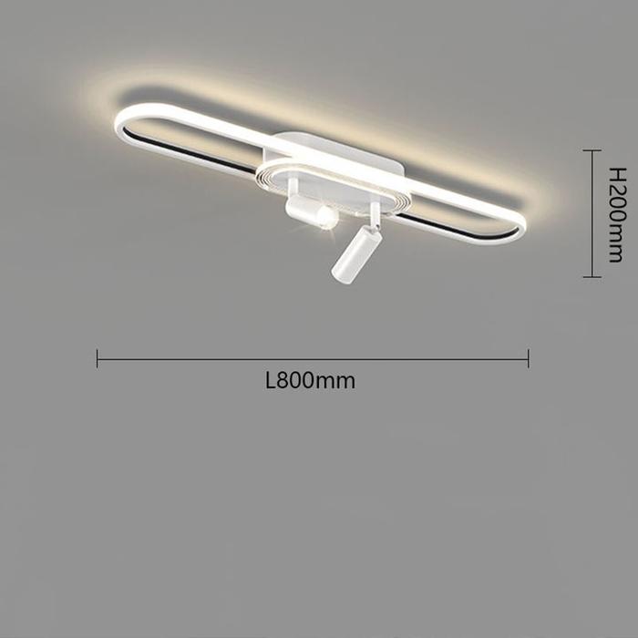 Gambar Lampu Plafon Minimalis Lampu Strip Panjang Nordic Lampu Plafon Modern - White-A-80cm, Cahaya 3 Warna dari OmahBarangStore undefined Tokopedia