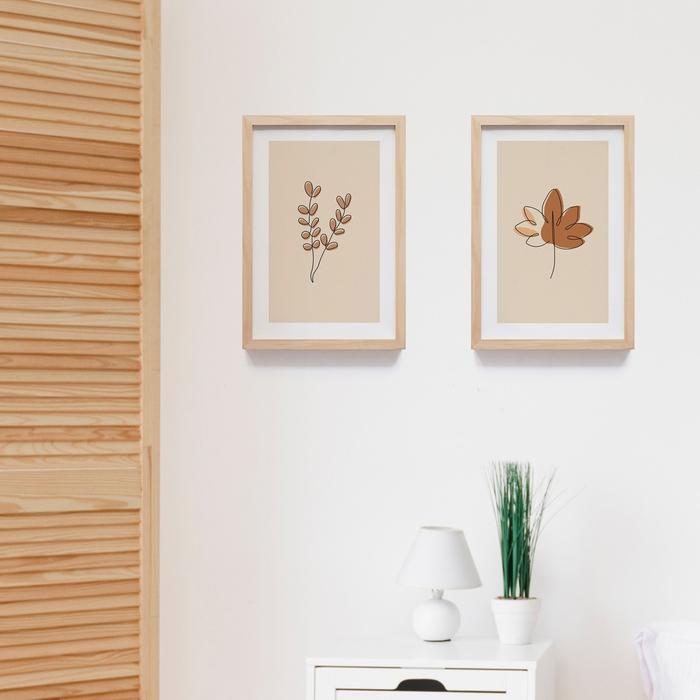 Gambar Dekorasi Dinding Aesthetic Motif Daun Coklat - Minimalis Home Decor dari solehbatur undefined Tokopedia