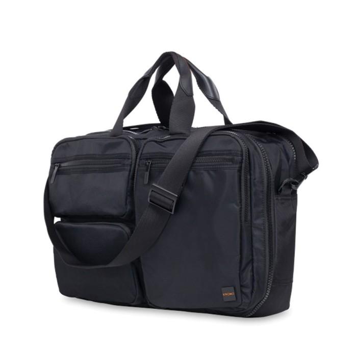 Gambar KNOMO LONDON Genuine Leather WILTON 15" Macbook Laptop LUGGAGE - Black dari GKK Official Indonesia undefined Tokopedia