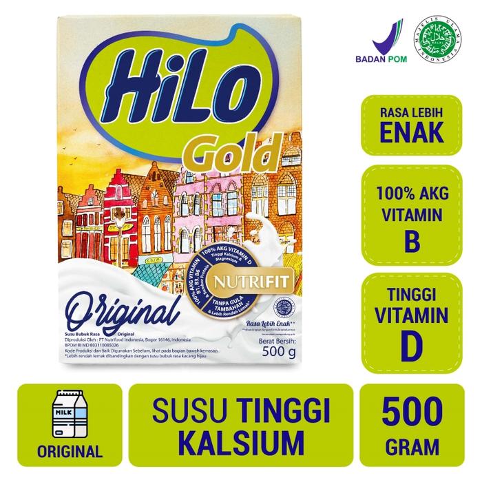 Gambar HiLo Gold Plain Original 500g - Susu Tinggi Kalsium Lebih Rendah Lemak dari FreshMart Official undefined Tokopedia