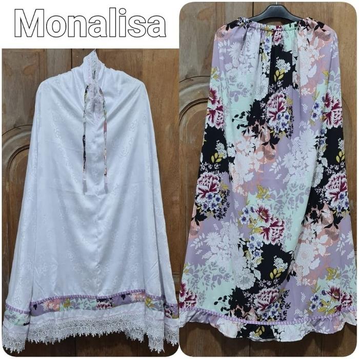Gambar Mukena Mutiara Monalisa - New Motif Mukena Santri/Mukena Hidayah dari Eduhser undefined Tokopedia