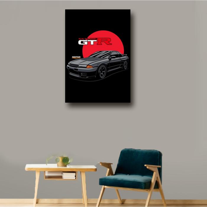 Jual KARIMAKE Poster Kayu INITIAL D AE86 TRUENO RX7 IMPREZA SKYLINE R32 ...