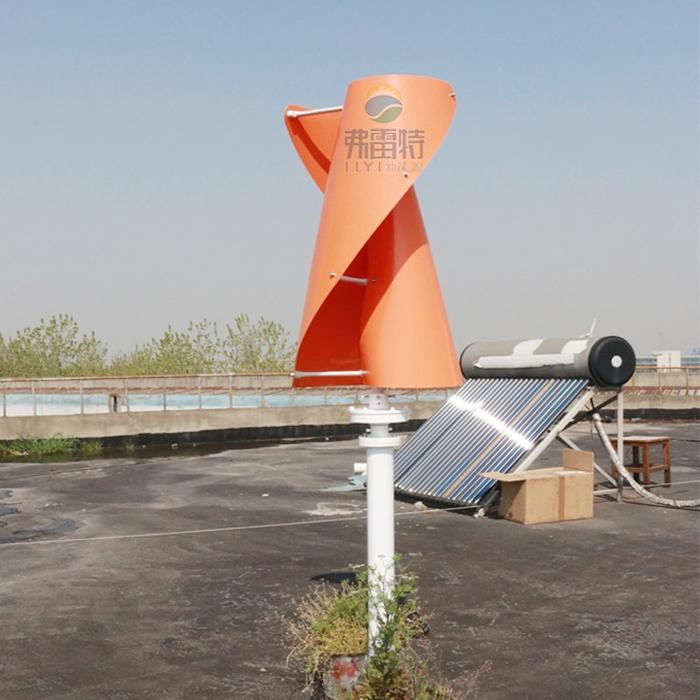 Jual Helix Wind Turbine Wind Generator 400w 12V 24V Vertical Axis Wind ...