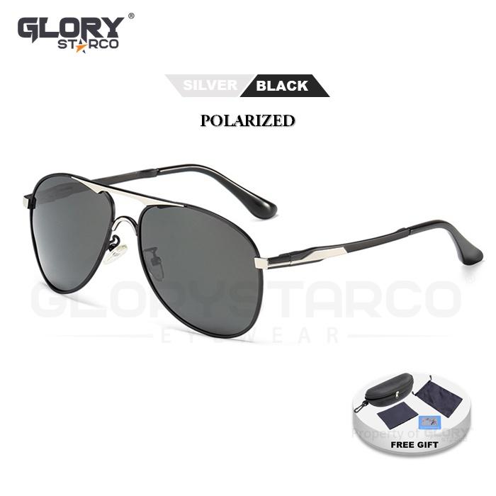 Gambar Kacamata Hitam Pria Wanita Polarized Anti Silau Aviator 8722 Eyewear - Black-Polarized dari Glorystarco Fashion Shop undefined Tokopedia