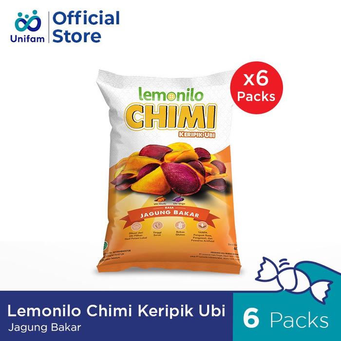 Gambar LEMONILO CHIMI KERIPIK UBI JAGUNG BAKAR PAKET 6 PACKS SPECIAL dari FreshShopJkt undefined Tokopedia