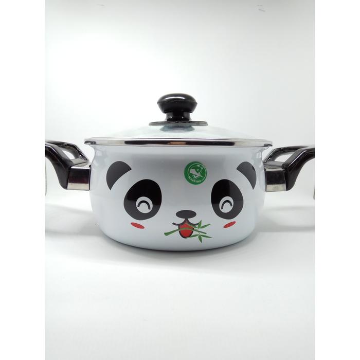 Gambar Ready Maspion Hello Panda Panci Enamel 24 cm dari bare_001 undefined Tokopedia