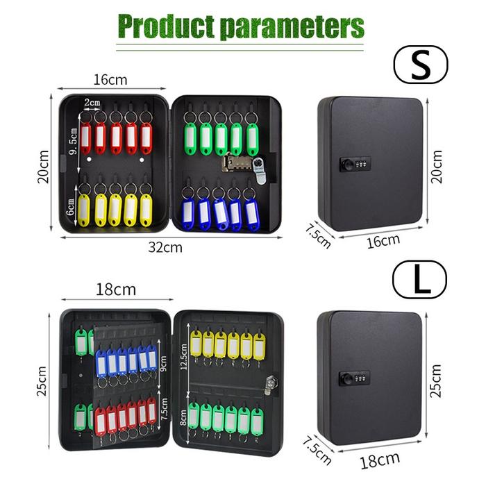 Gambar Wall Key Box 48 Keys - Box Gantungan Kunci Dinding Kotak Kunci - S dari Toko Plus ID undefined Tokopedia