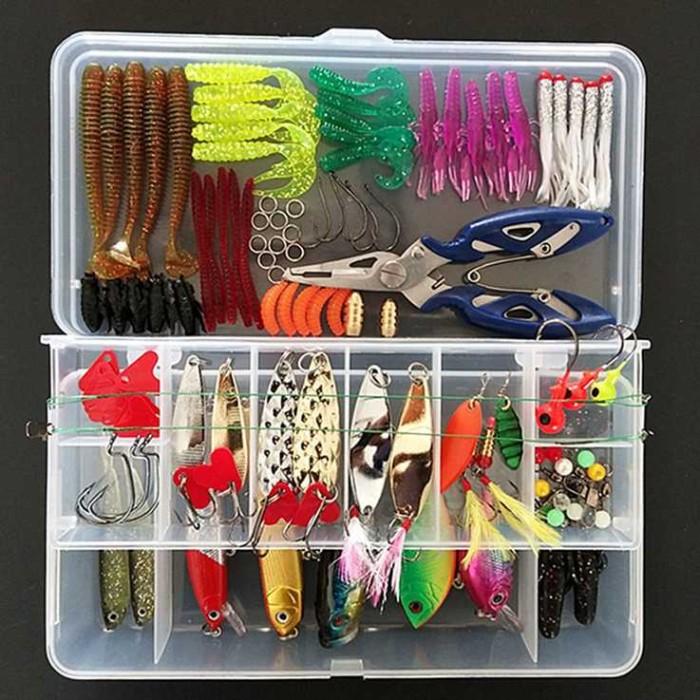 Gambar LIXADA Umpan Pancing Ikan Set Fishing Bait Kit 109PCS - DWS250-G - Multi Warna dari CV BAKHTI KARYA undefined Tokopedia