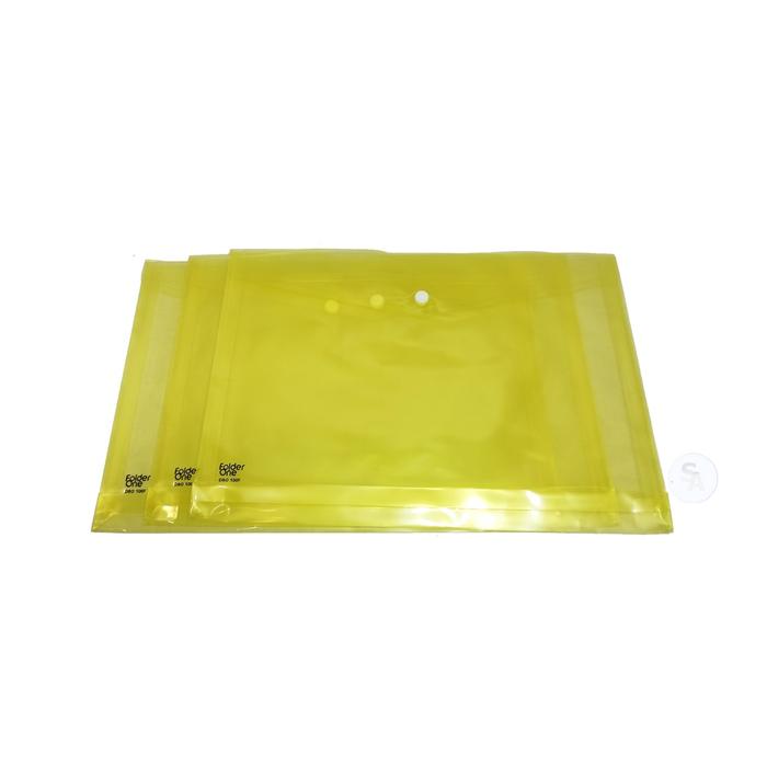 Gambar FOLDER ONE - Map Kancing Mika Ukuran Folio - Lusin - Kuning dari Sarana ATK undefined Tokopedia