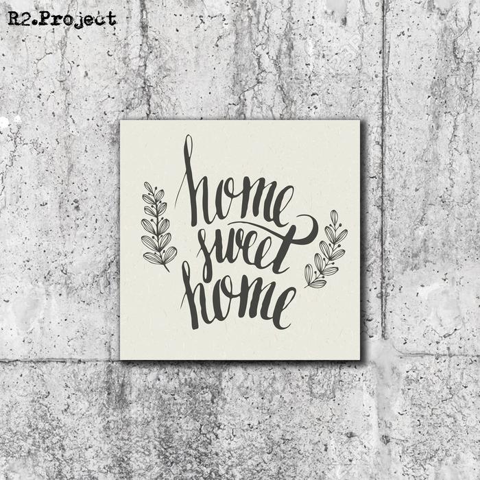 Gambar Hiasan Dinding HOME SWEET HOME [A 20X20] Wall Decor Aesthetic - A1 dari R2_Project undefined Tokopedia