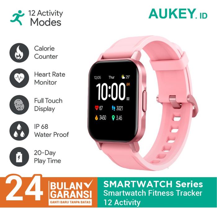 Smartwatch Aukey Ls02 Fitnes Tracker 12 Activity Pink 500979