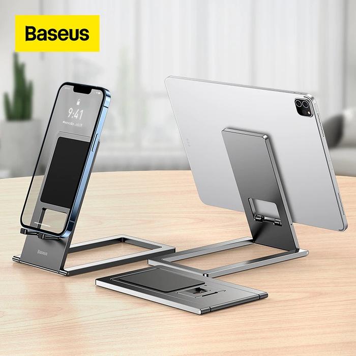 Gambar Foldable Metal Desktop Holder Smartphone-LUKP000013 - Appiliance_Store - Gray dari Appiliance Store undefined Tokopedia