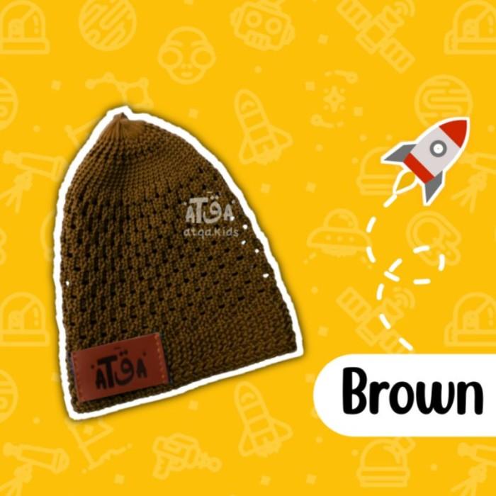 Gambar Peci Kopiah Rajut Anak Bayi Laki Laki 6 Bln - 7 Tahun ATQA 6 12 Bulan - Brown, M (3 - 7 Thn) dari Gimi Fashion undefined Tokopedia