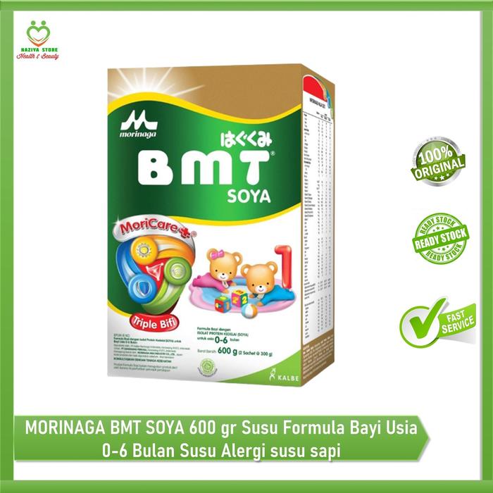 Gambar MORINAGA BMT SOYA 0-6 BULAN 600 gr Susu Bayi Alergi susu sapi dari Naziya Medica Store undefined Tokopedia
