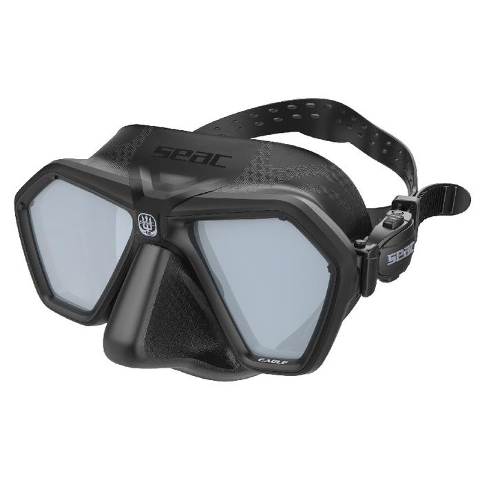 Gambar SEAC MASK EAGLE Masker Selam Low Volume Diving Snorkeling - Black/Silver dari Urban Adventure undefined Tokopedia