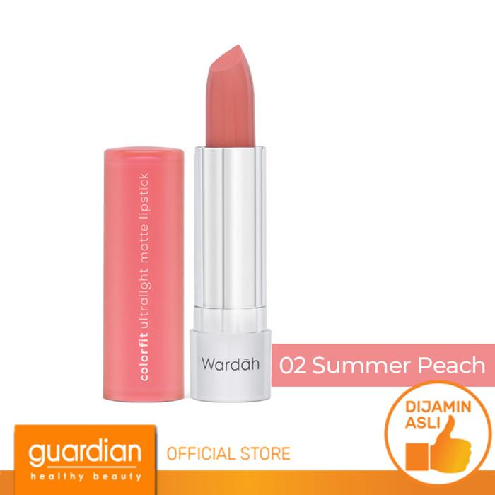 Gambar Wardah Colorfit Ultralight Matte Lipstick 3.6g - 02 Summer Peach dari Guardian Official Store undefined Tokopedia