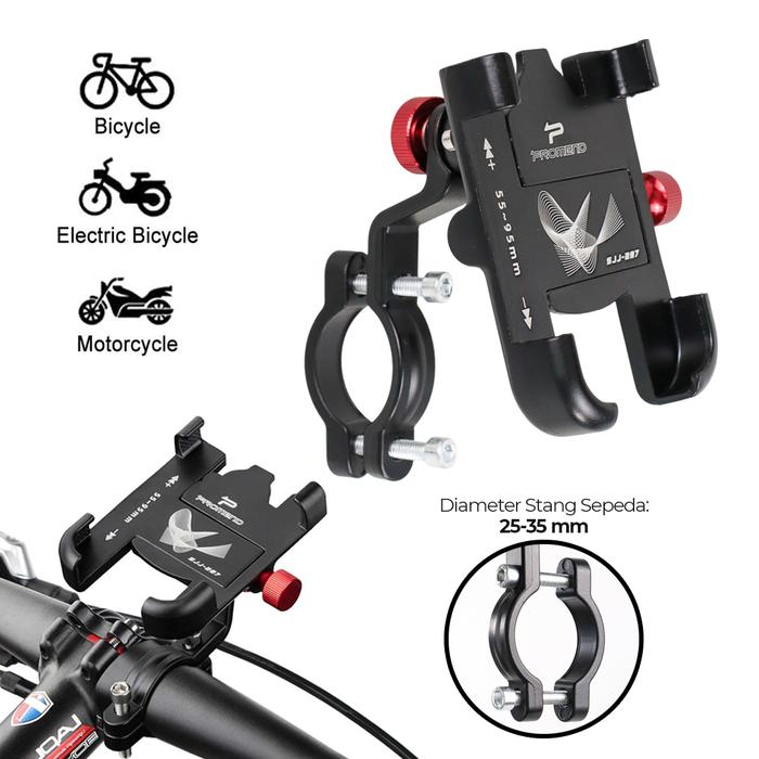 Gambar Smartphone Holder Sepeda Motor - SJJ-297 - Appiliance_Store - Black dari Appiliance Store undefined Tokopedia