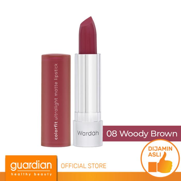 Gambar Wardah Colorfit Ultralight Matte Lipstick 3.6g - 08 Woodsy Brown dari Guardian Official Store undefined Tokopedia