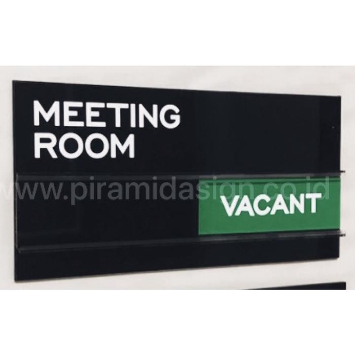Jual Sign meeting room vacant occupied sliding ruang rapat - Jakarta ...