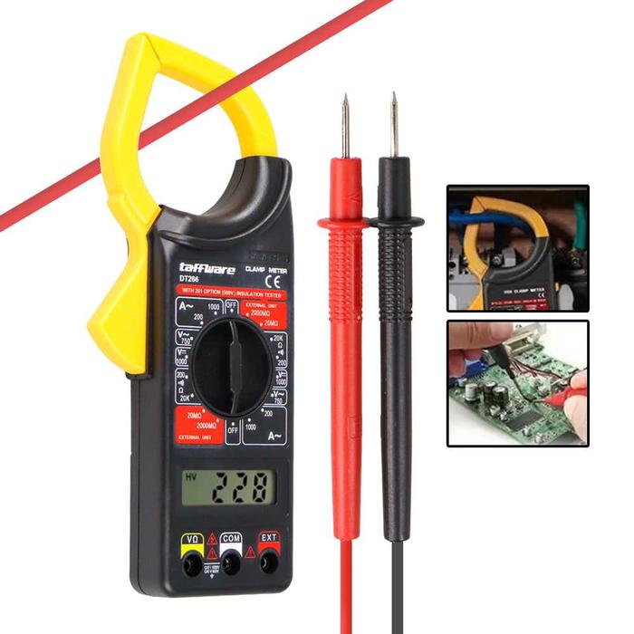 Gambar Taffware Digital Clamp Multimeter Tang Ampere Avometer - Hitam dari Alat2Tukang undefined Tokopedia