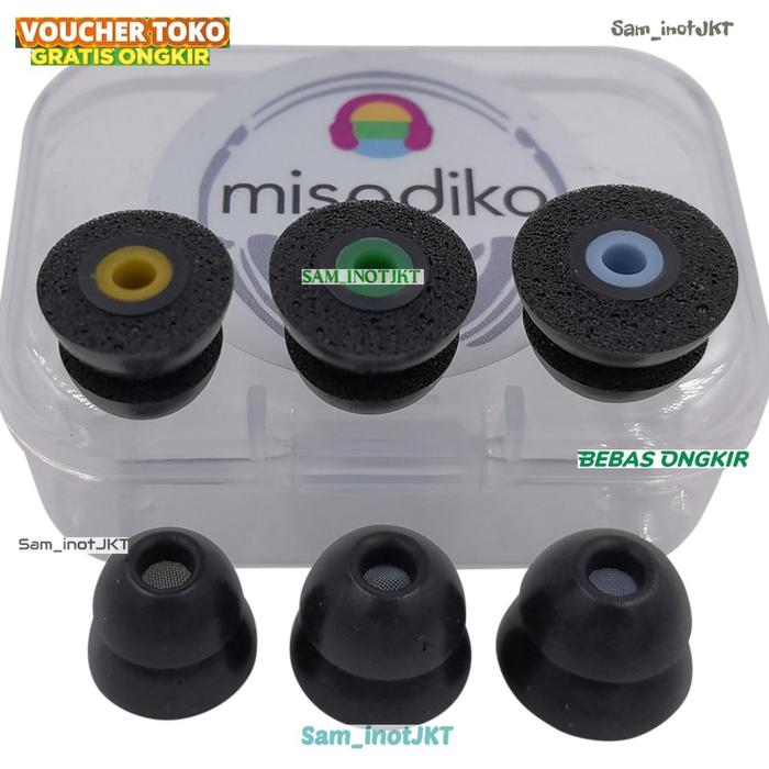 Gambar New Eartips Bahan Memory Foam for Shure SE215 SE315 SE535 SE425 SE846 - SML - 3Pairs dari Sam InotJKT undefined Tokopedia