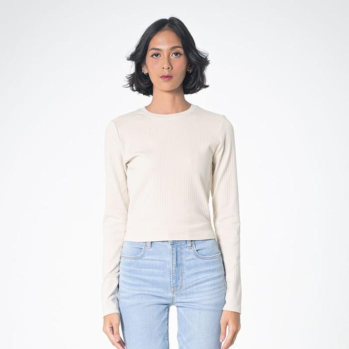 Gambar 3Second Kaos Mid Cropped Wanita Lengan Pendek Basic Polos - M dari 3SECOND undefined Tokopedia