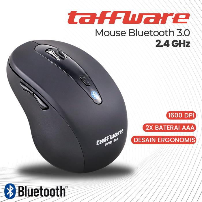 Gambar Taffware PWM-601 Mouse Bluetooth 3.0 2.4 GHz 1600 DPI - Black dari Next Level Gaming undefined Tokopedia