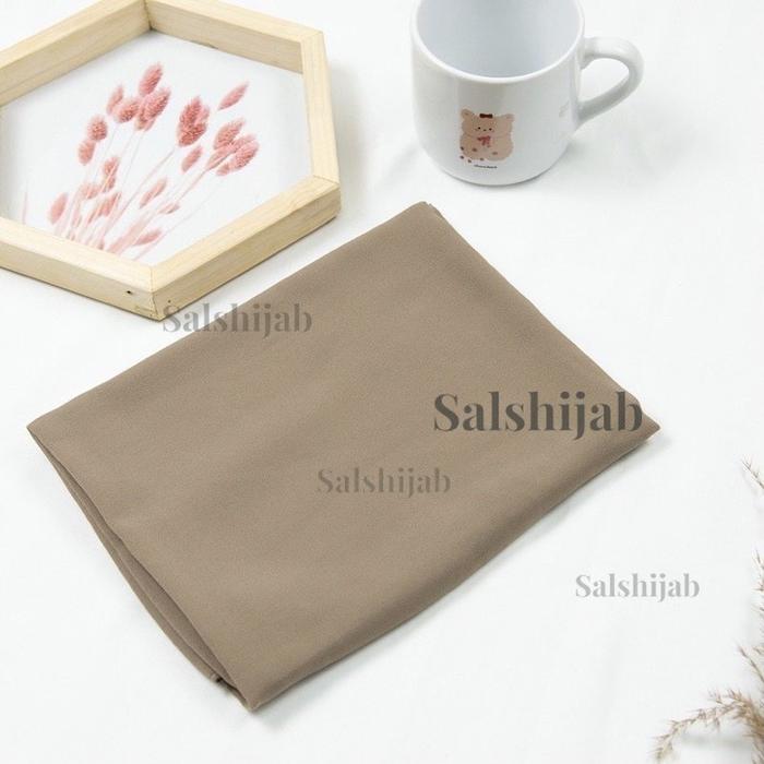 Gambar Pashmina Kaos Jersey Flowly Premium Pasmina Hijab Strect Kaos Rayon - Mocca, 180x75 dari Salstore Hijab_NEW undefined Tokopedia