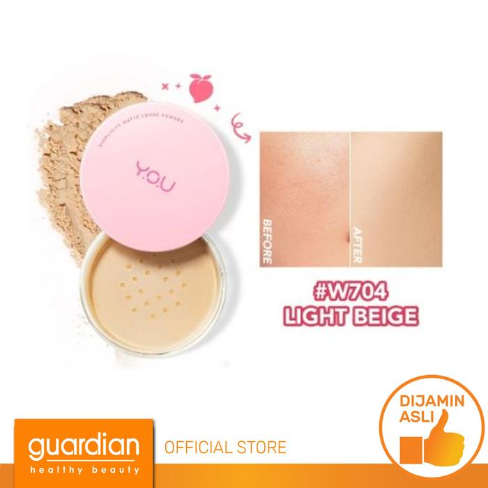 Gambar Y.O.U Simplicity Matte Loose Powder - W704 Light Beige 6.8Gr dari Guardian Official Store undefined Tokopedia