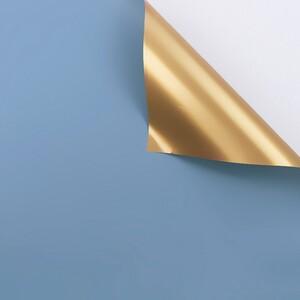 Gambar FLOWER WRAP BI COLOR GOLD CELLOPHANE KERTAS PEMBUNGKUS BUNGA (ECER ) - Gold Blue dari Jakarta Floral Wrap undefined Tokopedia