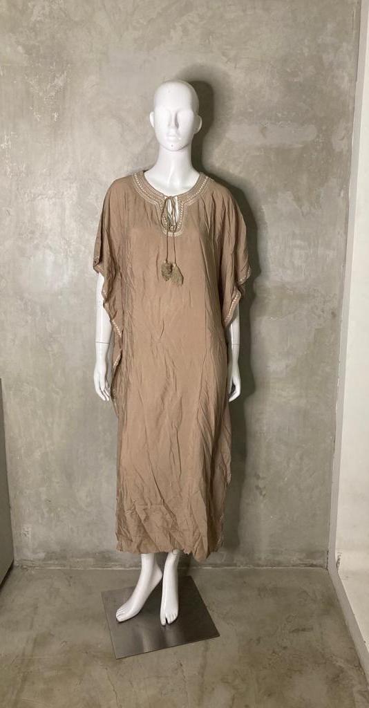 Gambar CHIC SIMPLE EMBROIDERED RAYON BATWING KAFTAN WANITA TN0817BB - WHITE dari Chic Simple Store ID undefined 5 Tokopedia