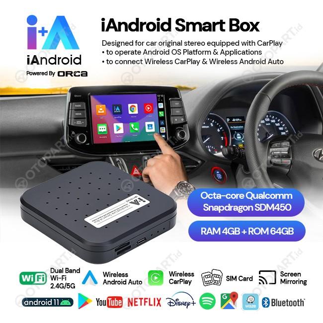 Gambar iAndroid Smart Multimedia Box USB Dongle Wireless CarPlay Android Auto - RAM 4GB + 64GB dari Maistro Audio undefined Tokopedia