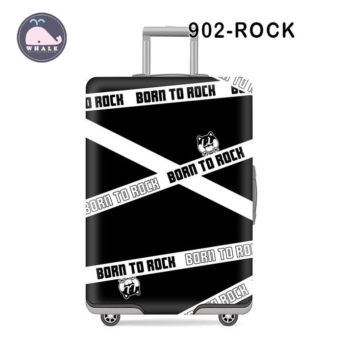 Gambar Sarung Koper Import Elastis Pelindung Koper Model Kartun - 902-rock, S dari HOT ICE_NEW undefined Tokopedia