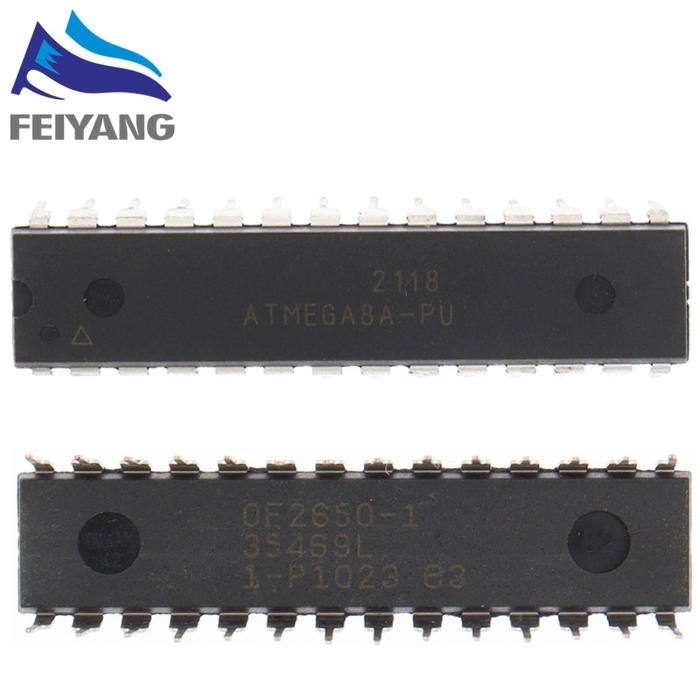 5x ATMEGA8-16PU DIP IC - 8-bit AVR Mikrocontroller | Flash Speicher
