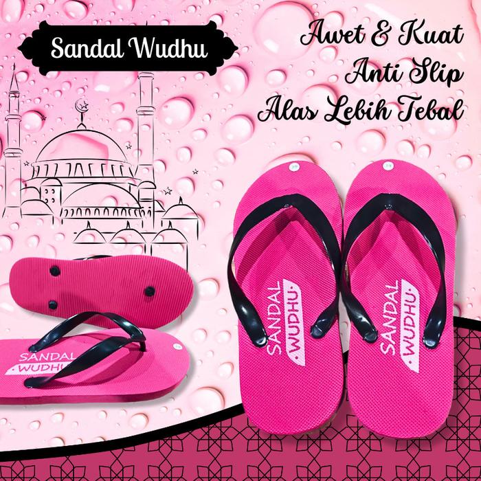 Gambar Sandal Wudhu Sedekah Masjid Mushola 5 Pasang - Merah dari dhemes original undefined Tokopedia