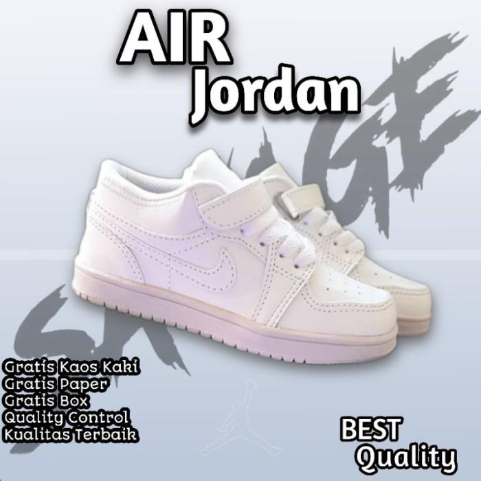 Jual Sepatu Sneakers Anak Laki Laki Dan Perempuan Jordan Putih