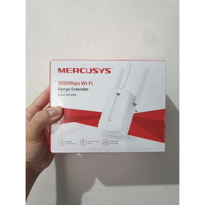 Gambar PROMO Mercusys MW300RE 300Mbps MW 300RE - White | Adapter | Networking dari Excellent Cell Que undefined Tokopedia