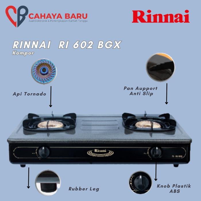 Jual KOMPOR GAS RINNAI RI 602 BGX - Kota Bogor - Tokocahayabaru | Tokopedia