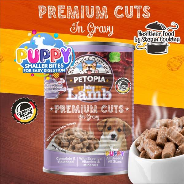 Promo petopia 415 gr puppy juicy lamb Kota Administrasi Jakarta