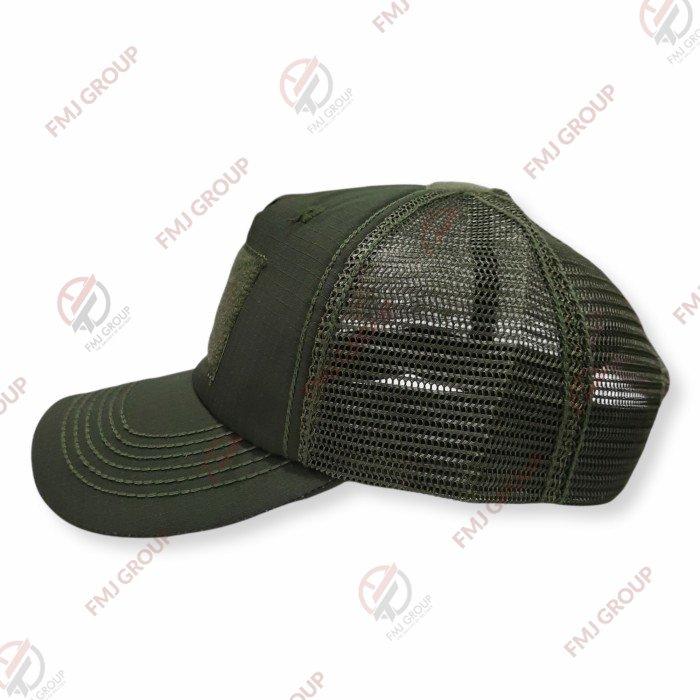 Gambar Topi Tactical Jaring / Topi Kombinasi Jaring / Topi Jaring Ripstop - HIJAU ARMY dari FMJ GROUP undefined Tokopedia