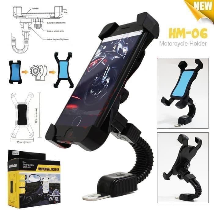 Jual HOLDER MOTOR ARM UNIVERSAL HM-06 HOLDER SPION HOLDER