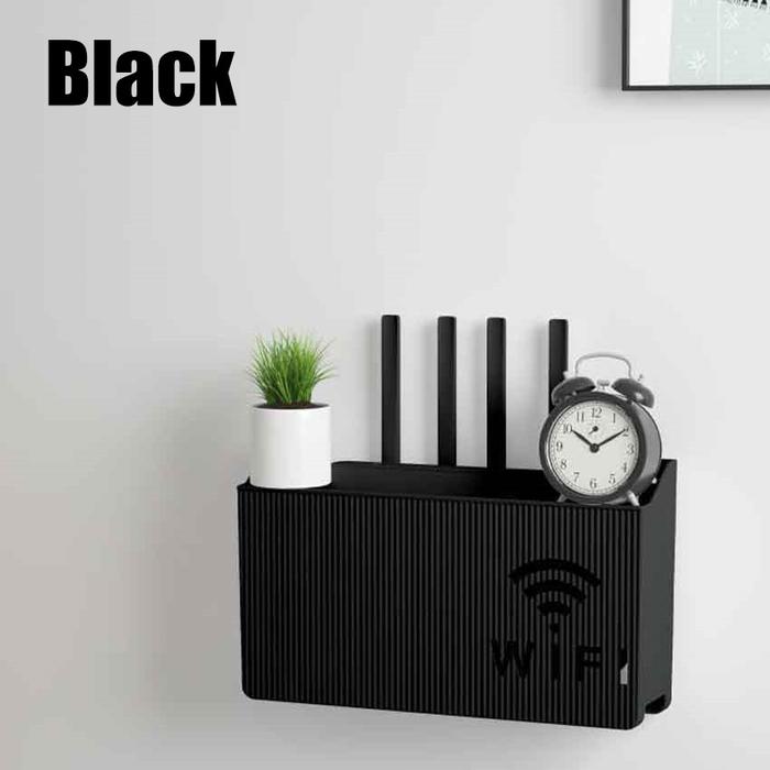 Gambar Kotak Tempat wifi Router Rak wifi / Rak Dinding Gantung Modem Wifi - Hitam dari FunToys711 undefined Tokopedia