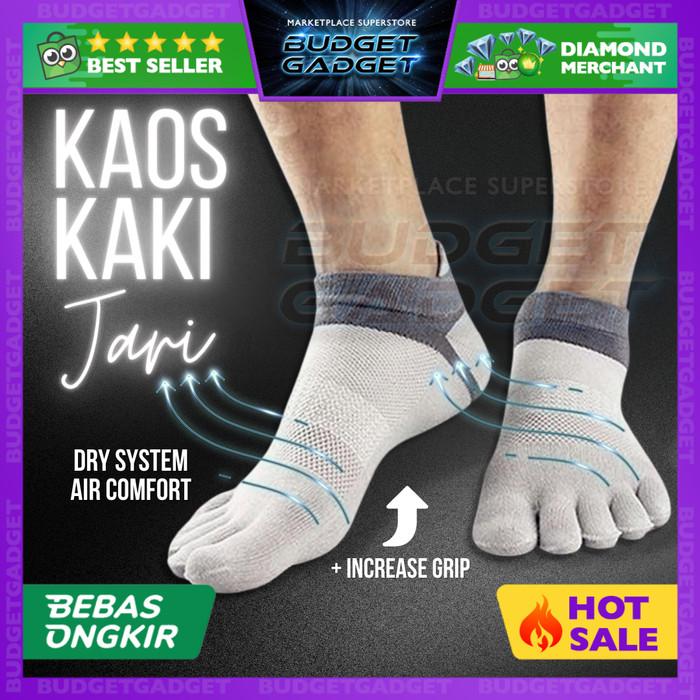 Gambar Kaos Kaki Lima Jari with Dry System Air Comfort - Abu-abu dari BudgetGadget undefined Tokopedia
