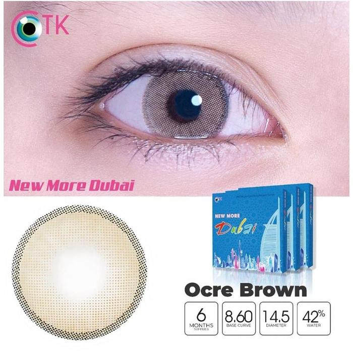 Gambar SOFTLENS NEW MORE DUBAI (NORMAL) - OCRE BROWN dari Erfestore undefined Tokopedia
