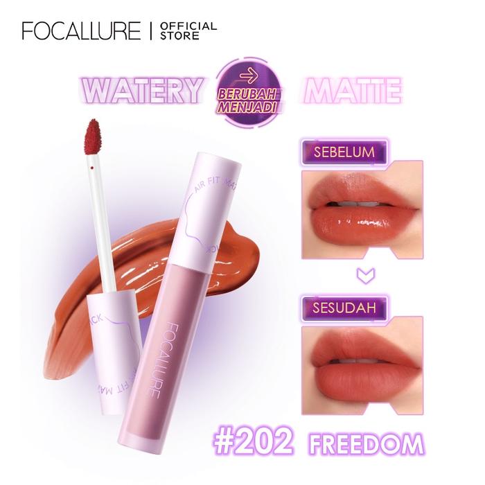 Gambar FOCALLURE MATTE LIP TINT LONG LASTING LIQUID LIPSTICK - 202 dari WIN SHOP SOLO undefined Tokopedia
