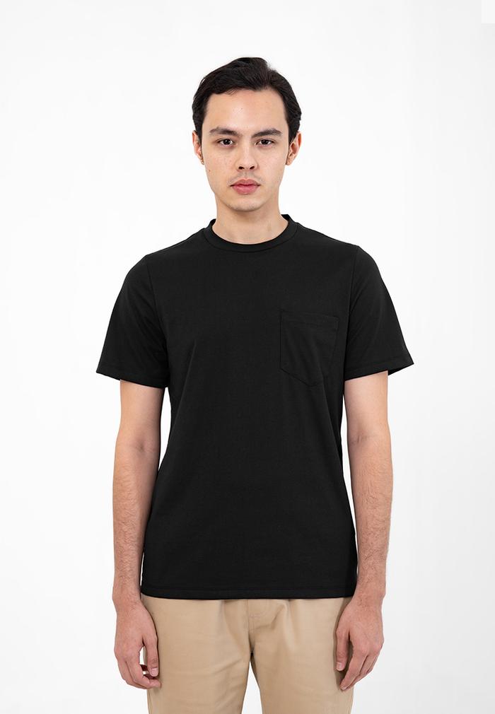 Gambar MEN'S STOP Kaos Lengan Pendek Pria Slim Fit CITY - Black - XXL dari Men's Top Official undefined Tokopedia